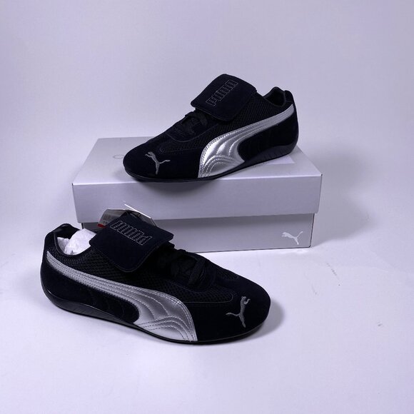 PUMA x OPEN Yy Speedcat Black and Shadow Gray Colors